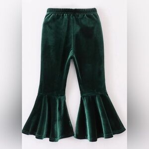 Abby & Evie Kids Green Flared Bottoms